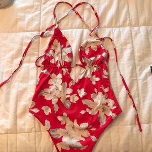 Frankies Bikinis Red Azelia One Piece